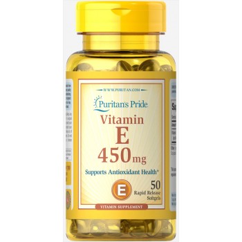 Puritan's Pride Vitamin E 450 mg 50 Softgels